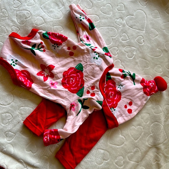 Lullaby lane  3 piece set. Hat/onesie/pants - Picture 2 of 3